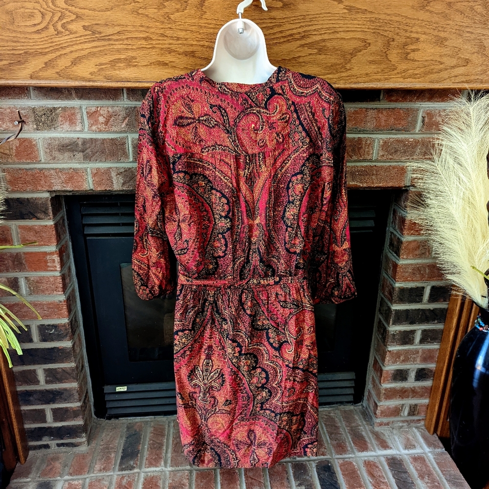 Lucky brand 3/4 sleeve dress size large - Picture 2 of 2